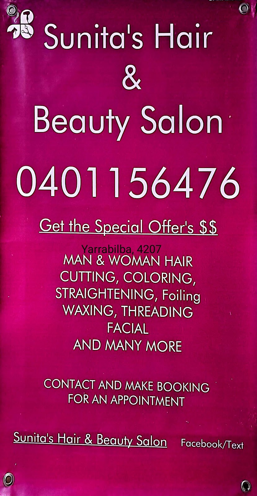 Sunitas Hair & Beauty | beauty salon | 11 Hershey Cl, Yarrabilba QLD 4207, Australia | 0401156476 OR +61 401 156 476