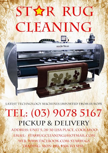 Star Rug Cleaning | laundry | 28-30 Lisa Pl, Coolaroo VIC 3048, Australia | 0390785167 OR +61 3 9078 5167