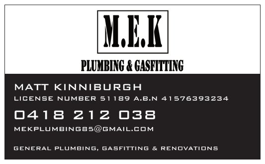 M.E.K Plumbing, Gas fitting & Renovations | plumber | 14 Rawhiti Rd, Emerald VIC 3782, Australia | 0418212038 OR +61 418 212 038