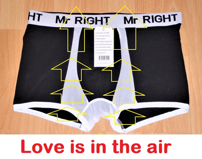 Male fertility underwear Mr Right | clothing store | 74 Karalta Rd, Erina NSW 2250, Australia | 0470524560 OR +61 470 524 560