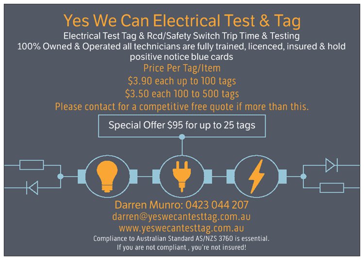 Yes We Can Electrical Test & Tag |  | 46 May St, Godwin Beach QLD 4511, Australia | 0423044207 OR +61 423 044 207