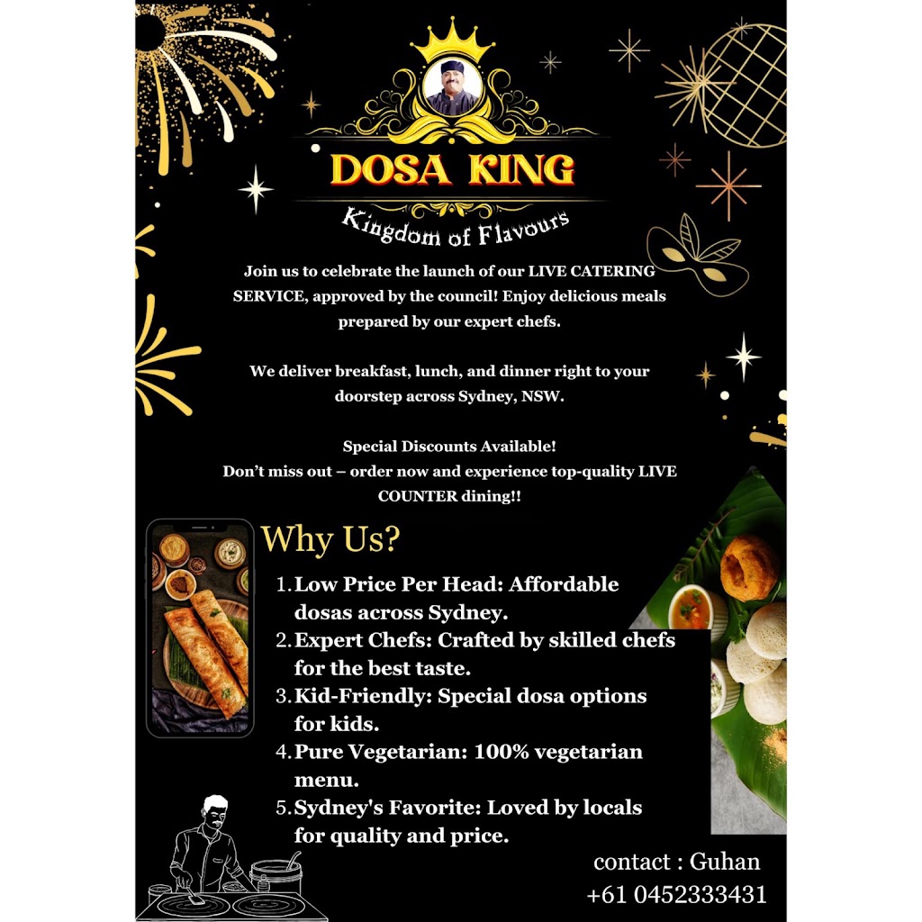 DOSAKING LIVE DOSA CATERING | 74 Frederick St, Blacktown NSW 2148, Australia | Phone: 0452 333 431
