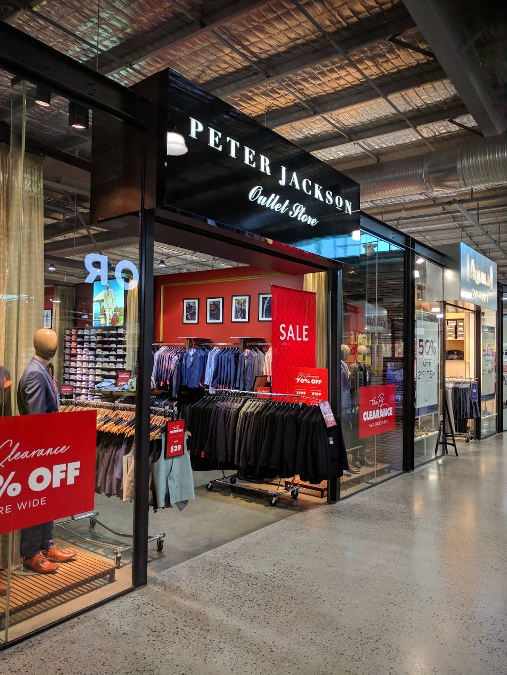 Peter Jackson | clothing store | Essendon, DFO, 100 Bulla Rd, Essendon VIC 3041, Australia | 0393741950 OR +61 3 9374 1950