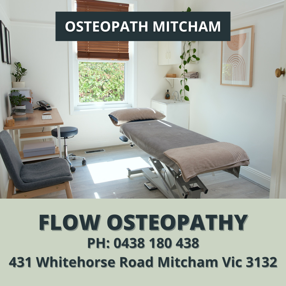 Flow Osteopathy | 431 Whitehorse Rd, Mitcham VIC 3132, Australia | Phone: 0438 180 438