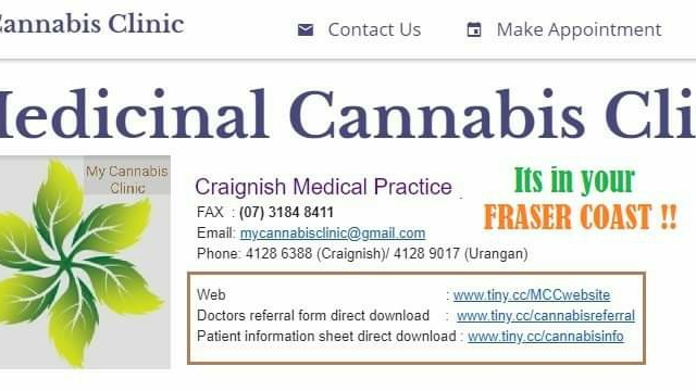My Cannabis Clinic | shop 3/1-7 Karraschs Rd, Craignish QLD 4655, Australia | Phone: (07) 4128 6388