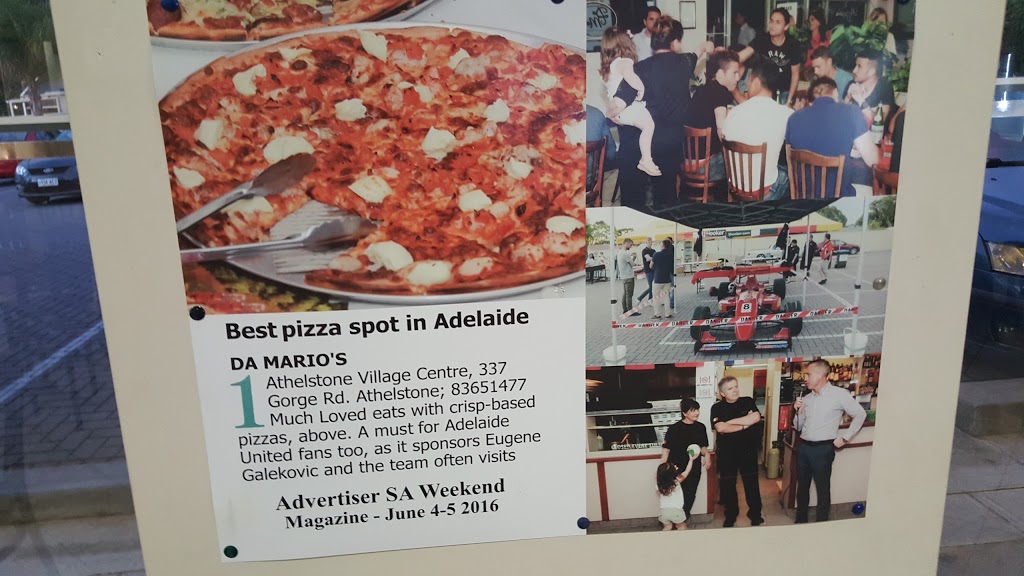 Da Marios Pizza Restaurant | restaurant | shop 9/337 Gorge Rd, Athelstone SA 5076, Australia | 0883651477 OR +61 8 8365 1477