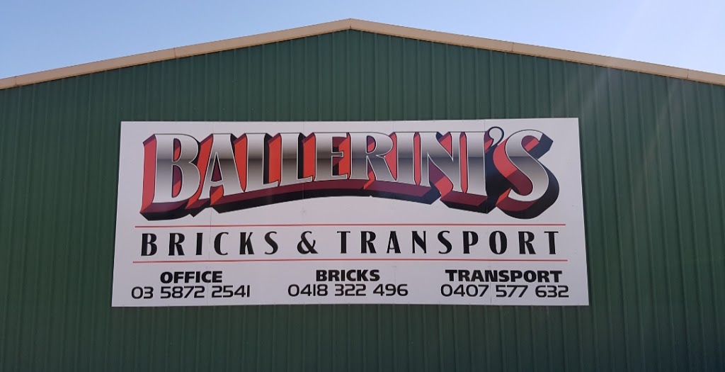 Ballerinis Bricks & Transport | 3738 Murray Valley Hwy, Cobram VIC 3644, Australia | Phone: (03) 5872 2541