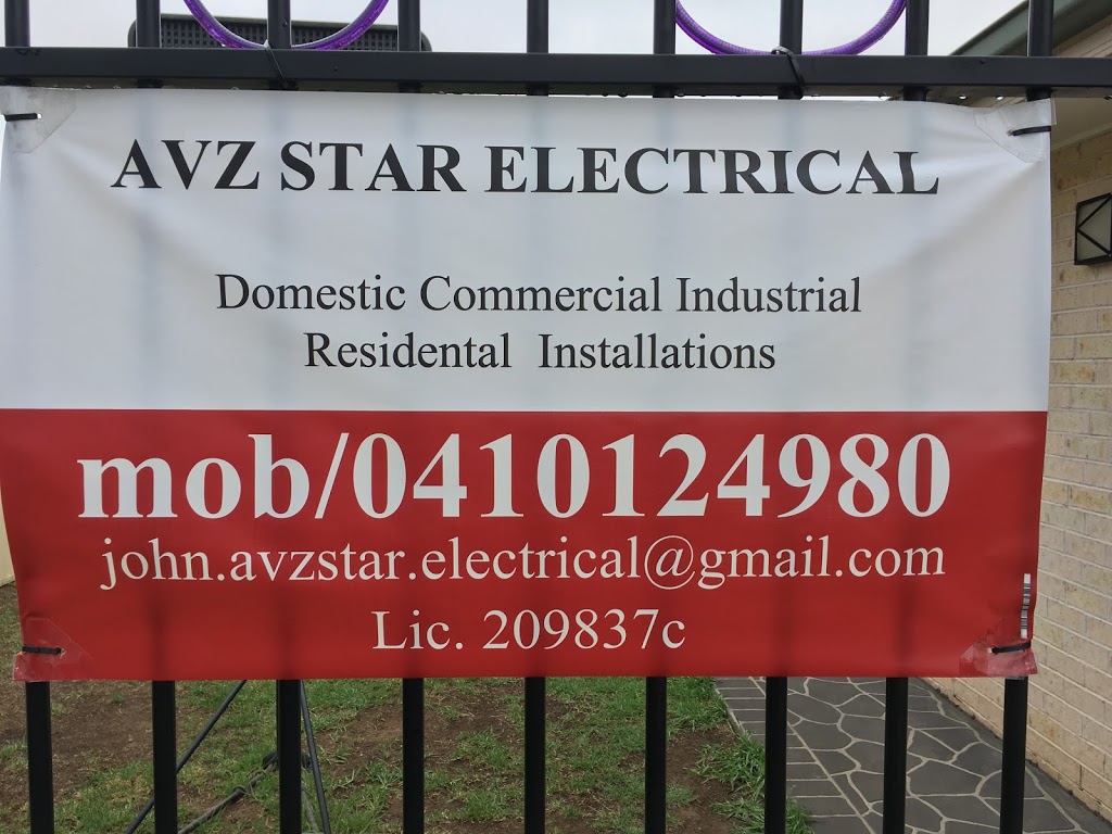 AVZ Star Electrical | electrician | 5 Ayrton St, Blacktown NSW 2148, Australia | 0410124980 OR +61 410 124 980