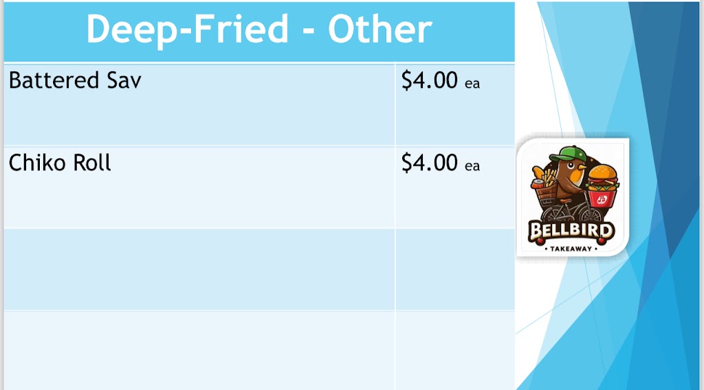 Bellbird Takeaway | 420 Wollombi Rd, Bellbird NSW 2325, Australia | Phone: (02) 4990 4069