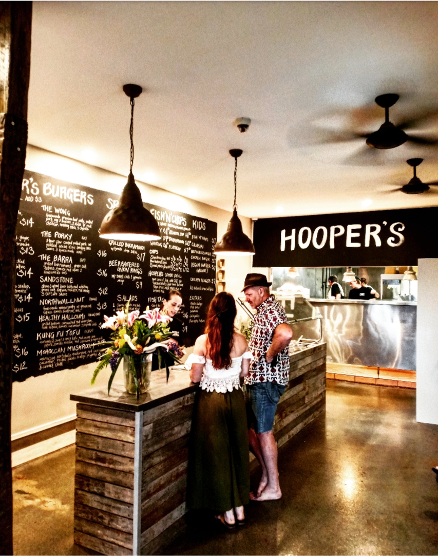 Hoopers: Burgers, Fish & Chippery | restaurant | Shop/10 The Terrace, Brunswick Heads NSW 2483, Australia | 0266851240 OR +61 2 6685 1240