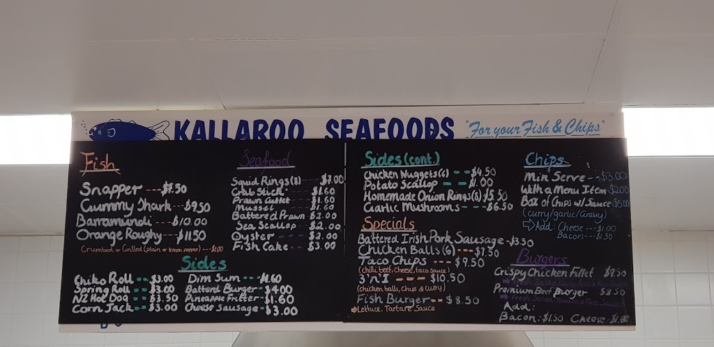Kallaroo Seafoods | meal takeaway | 3/3 Adalia St, Kallaroo WA 6025, Australia | 0894019141 OR +61 8 9401 9141