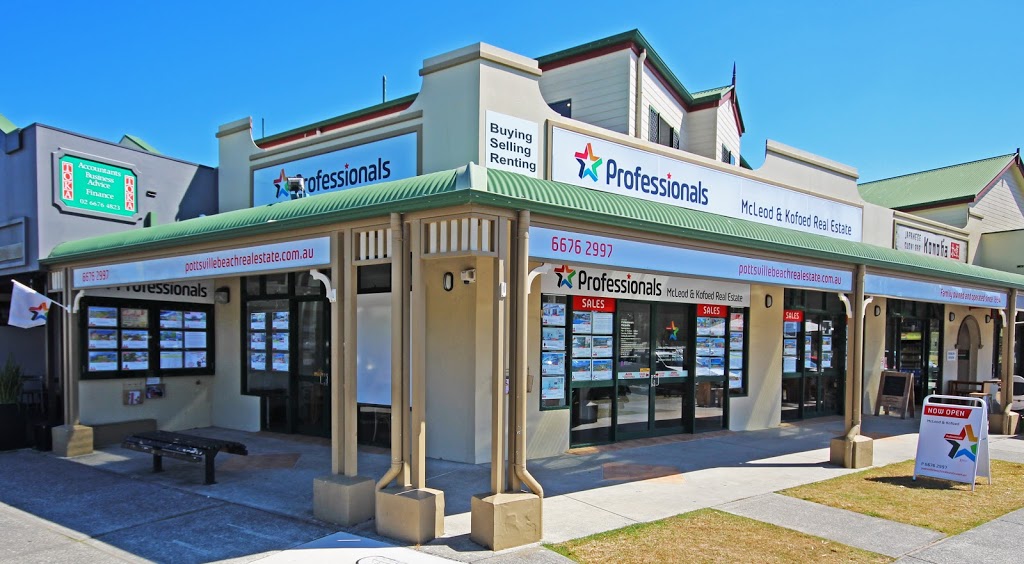 Professionals Real Estate Tweed Coast- McLeod & Kofoed | 1 Coronation Ave, Pottsville Beach NSW 2489, Australia | Phone: (02) 6676 2997