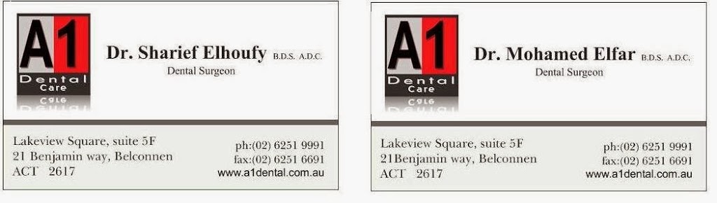 A1 Dental Care | 21 Benjamin Way, Belconnen ACT 2617, Australia | Phone: (02) 6251 9991