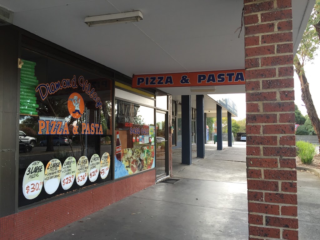 Diamond Village Pizza & Pasta | meal delivery | 78 Nepean St, Watsonia VIC 3087, Australia | 0394320401 OR +61 3 9432 0401