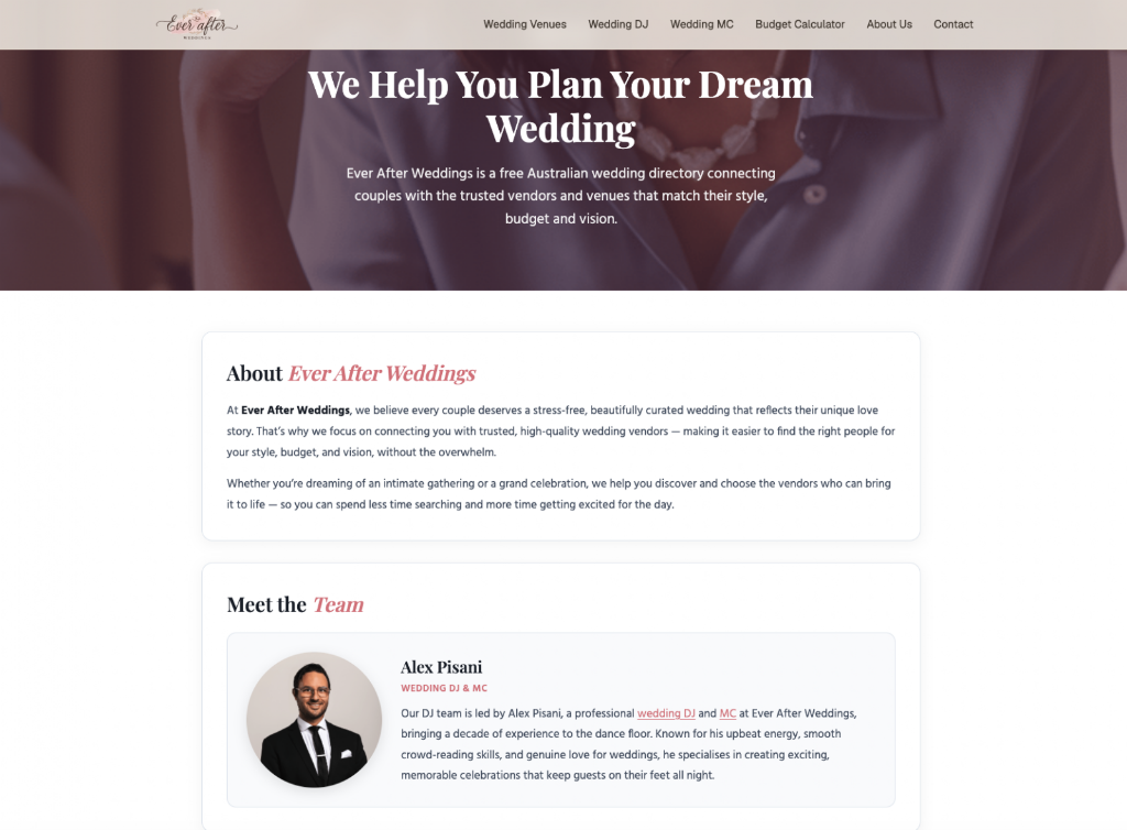 Ever After Weddings | 32A Lochinvar Rd, Revesby NSW 2212, Australia | Phone: (02) 9191 9767