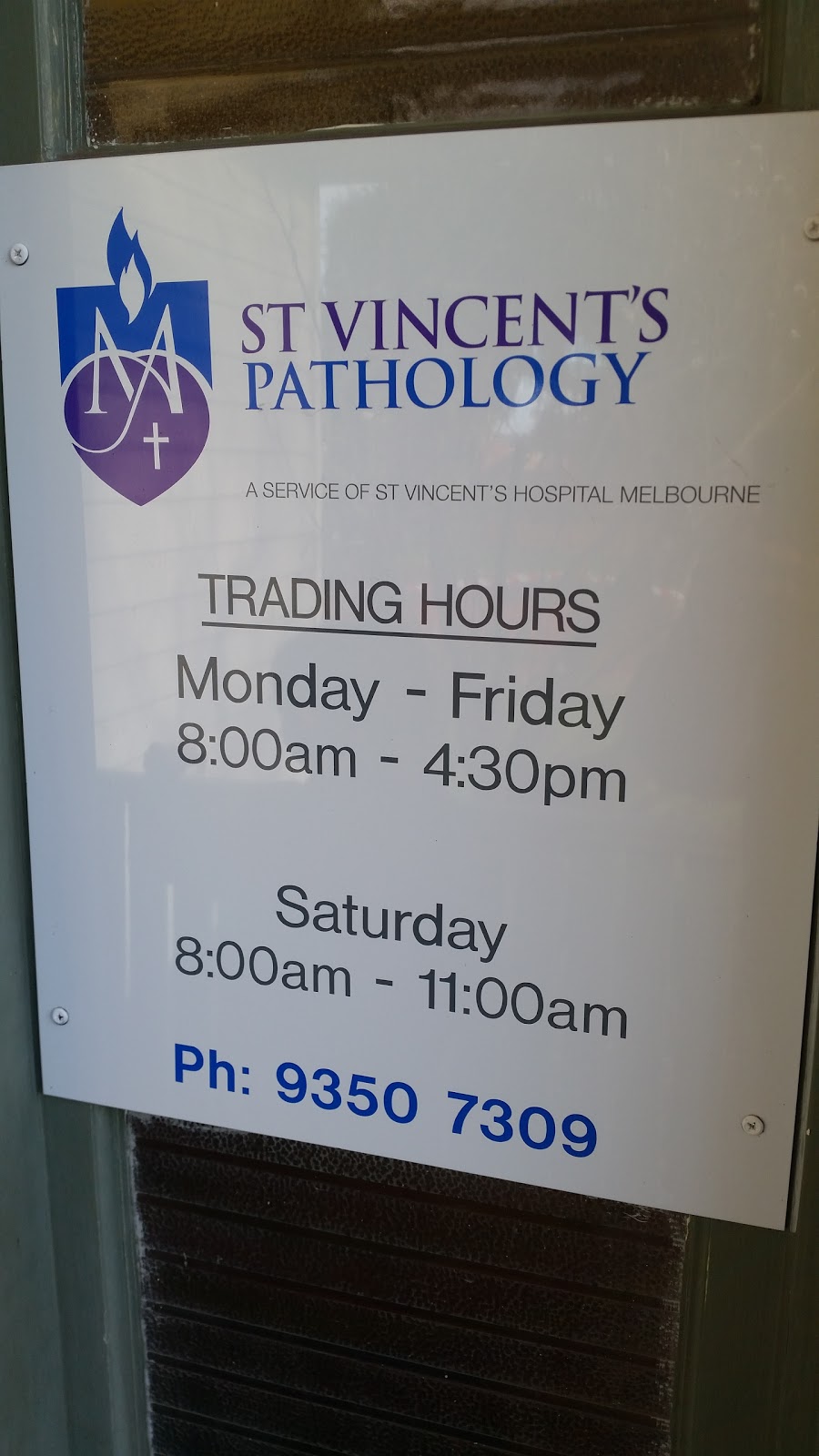 St Vincents Pathology | 94 Kent Rd, Pascoe Vale VIC 3044, Australia | Phone: (03) 9350 7309