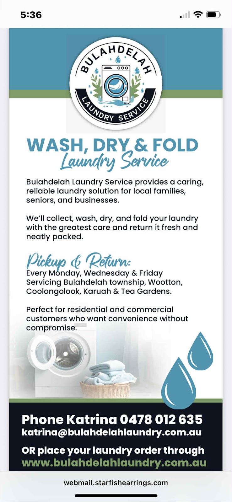 Bulahdelah Laundry Service | 80 Stroud St, Bulahdelah NSW 2423, Australia | Phone: 0422 226 014