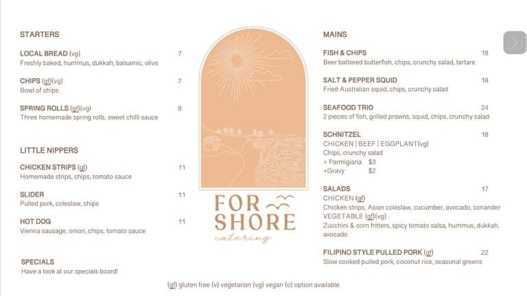 For Shore Cafe | cafe | 44 Australia Two Ave, North Haven SA 5018, Australia | 0416499880 OR +61 416 499 880