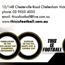 THIS IS FOOTBALL AUSTRALIA P/L | clothing store | 12/148 Chesterville Rd, Cheltenham VIC 3192, Australia | 0395554035 OR +61 3 9555 4035