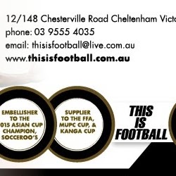 THIS IS FOOTBALL AUSTRALIA P/L | 12/148 Chesterville Rd, Cheltenham VIC 3192, Australia | Phone: (03) 9555 4035