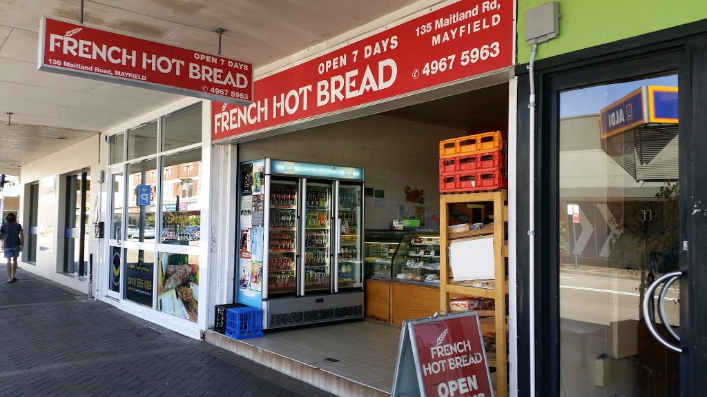 Mayfield French Hot Bread | bakery | 135 Maitland Rd, Mayfield NSW 2304, Australia | 0249675963 OR +61 2 4967 5963