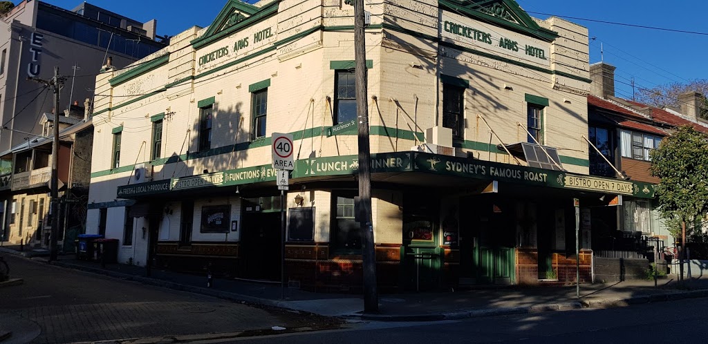 The Cricketers Arms Hotel | 106 Fitzroy St, Surry Hills NSW 2010, Australia | Phone: (02) 9331 3301