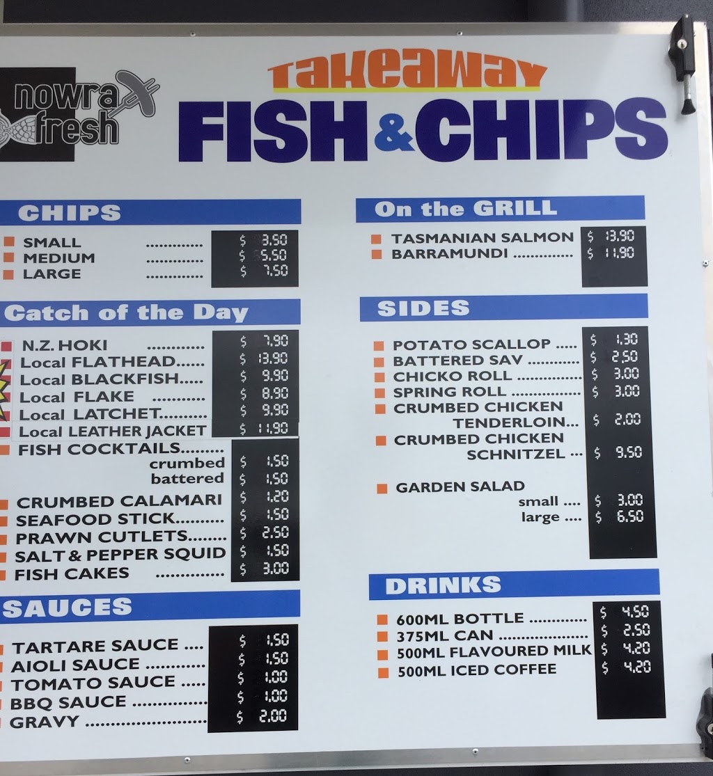 Nowra fresh takeaway fish & chips | meal takeaway | Moss St &, Princes Hwy, Nowra NSW 2541, Australia | 0244291999 OR +61 2 4429 1999
