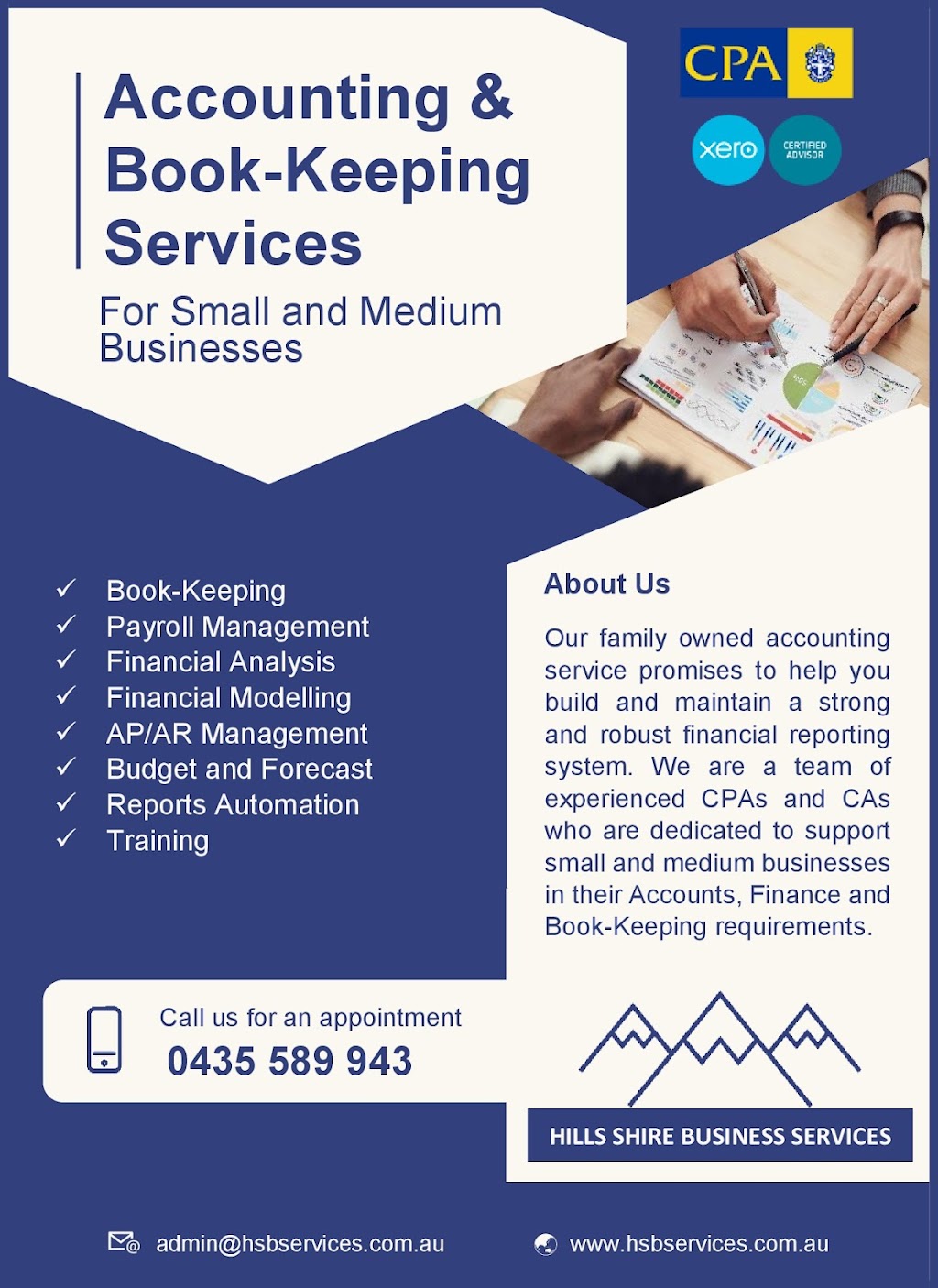 Hills Shire Business Services | 20 Stockhorse Ave, Box Hill NSW 2765, Australia | Phone: 0422 518 528