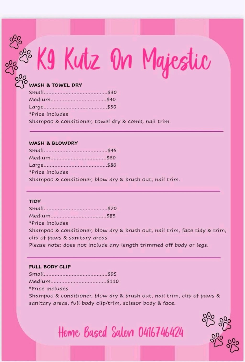 K9 Kutz on Majestic | 27 Majestic Wy, Lara VIC 3212, Australia | Phone: 0416 746 424