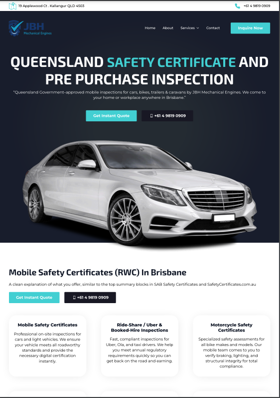 JBH Mechanical Engines | 19 Applewood Ct, Kallangur QLD 4503, Australia | Phone: 0498 190 909
