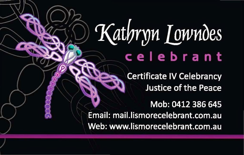 Kathryn Lowndes Celebrant Services | 25 Federation Dr, Eltham NSW 2480, Australia | Phone: 0412 386 645