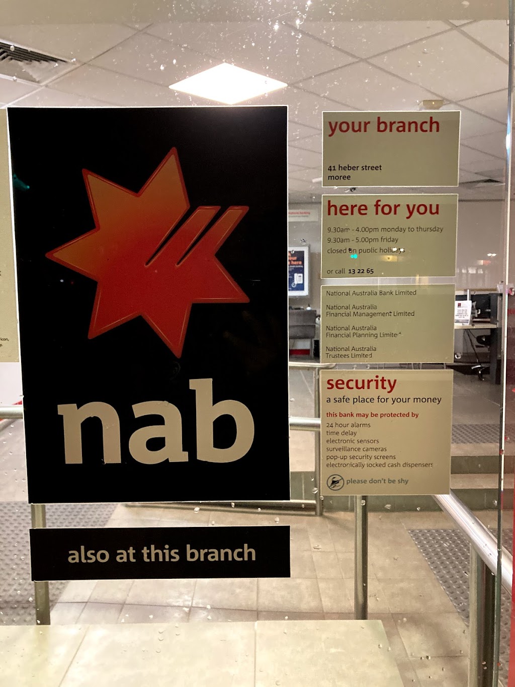 NAB branch | 41 Heber St, Moree NSW 2400, Australia | Phone: 13 22 65