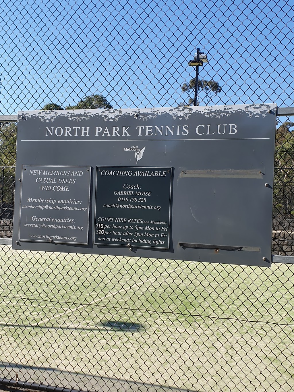 North Park Tennis Club |  | 0 Elliott Ave, Parkville VIC 3052, Australia | 0393282598 OR +61 3 9328 2598