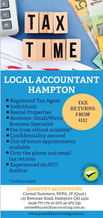 Quantify Accounting Solutions | 133 Brennan Rd, Hampton QLD 4352, Australia | Phone: 0428 777 176