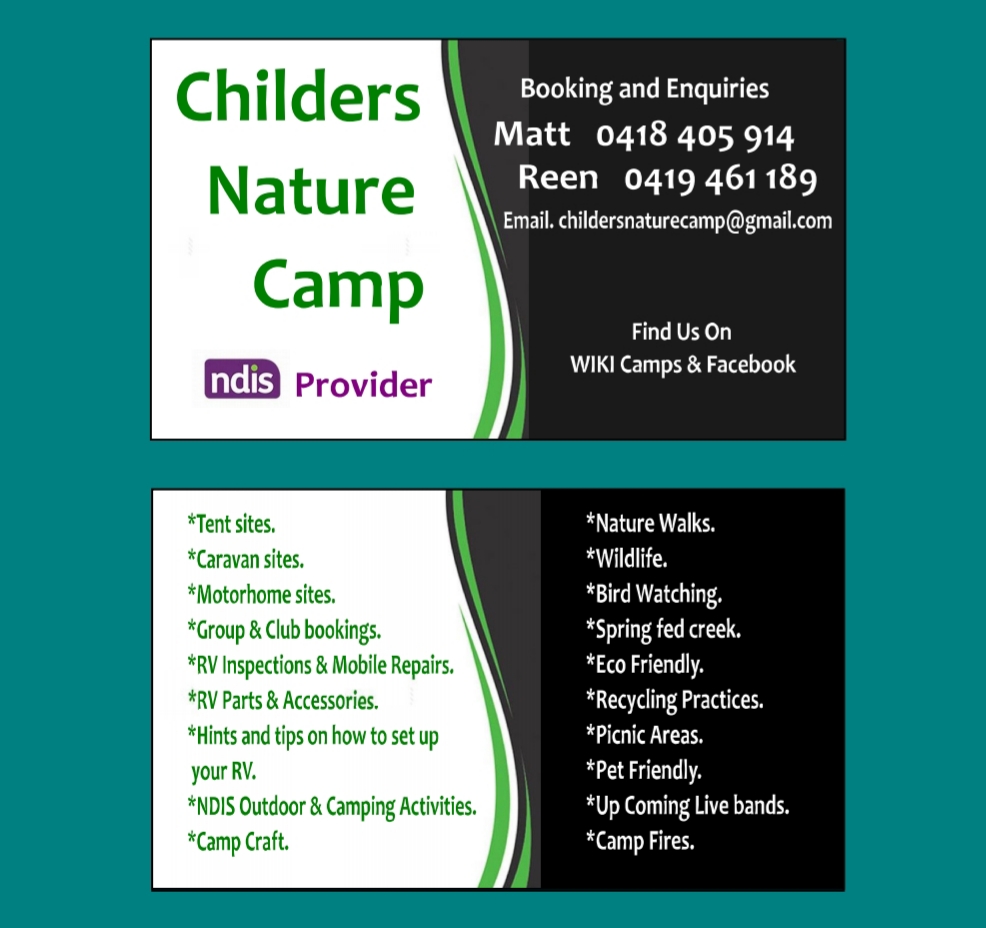 Childers nature camp | campground | 264 Cooks Rd, South Isis QLD 4660, Australia | 0418405914 OR +61 418 405 914