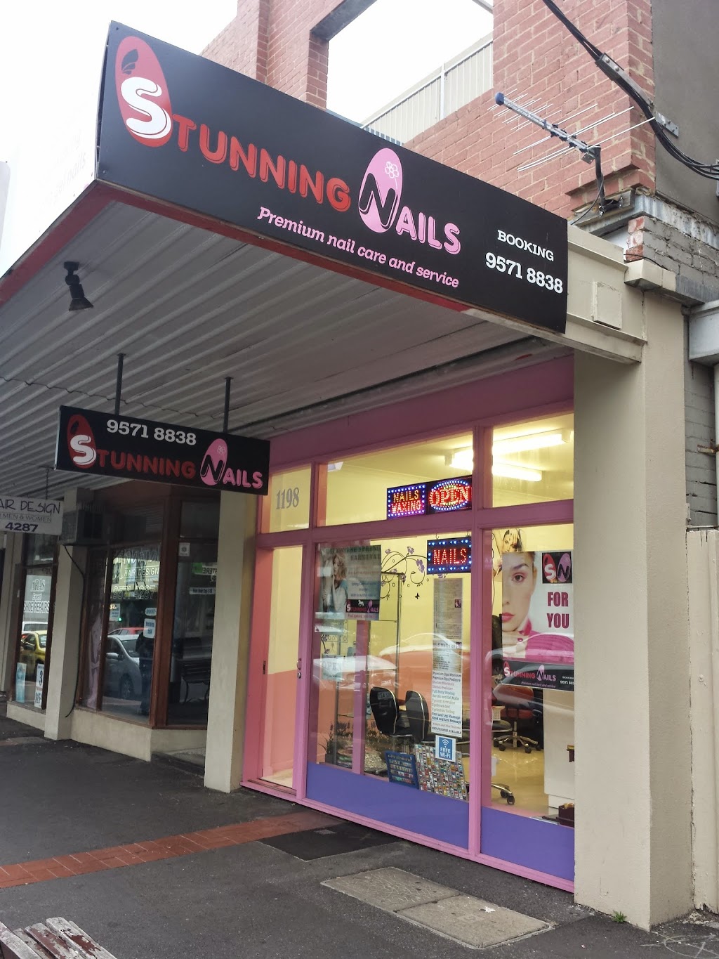 Stunning Nails | hair care | 1198 Glen Huntly Rd, Glen Huntly VIC 3163, Australia | 0395718838 OR +61 3 9571 8838