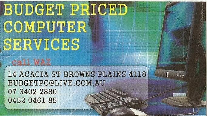 Budget Priced Computer Services | electronics store | 14 Acacia St, Browns Plains QLD 4118, Australia | 0734022880 OR +61 7 3402 2880