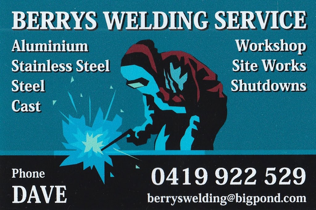 Berrys Welding Service |  | Harvey L.I.A, Abberton Way, Harvey WA 6220, Australia | 0419922529 OR +61 419 922 529