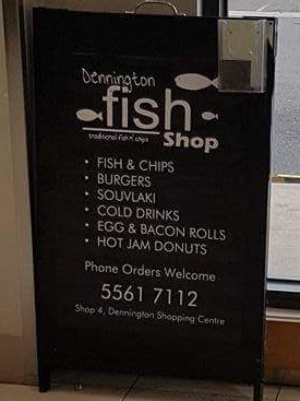 Dennington Fish and Chips | meal takeaway | 181/191 Russell St, Dennington VIC 3280, Australia | 0355617112 OR +61 3 5561 7112