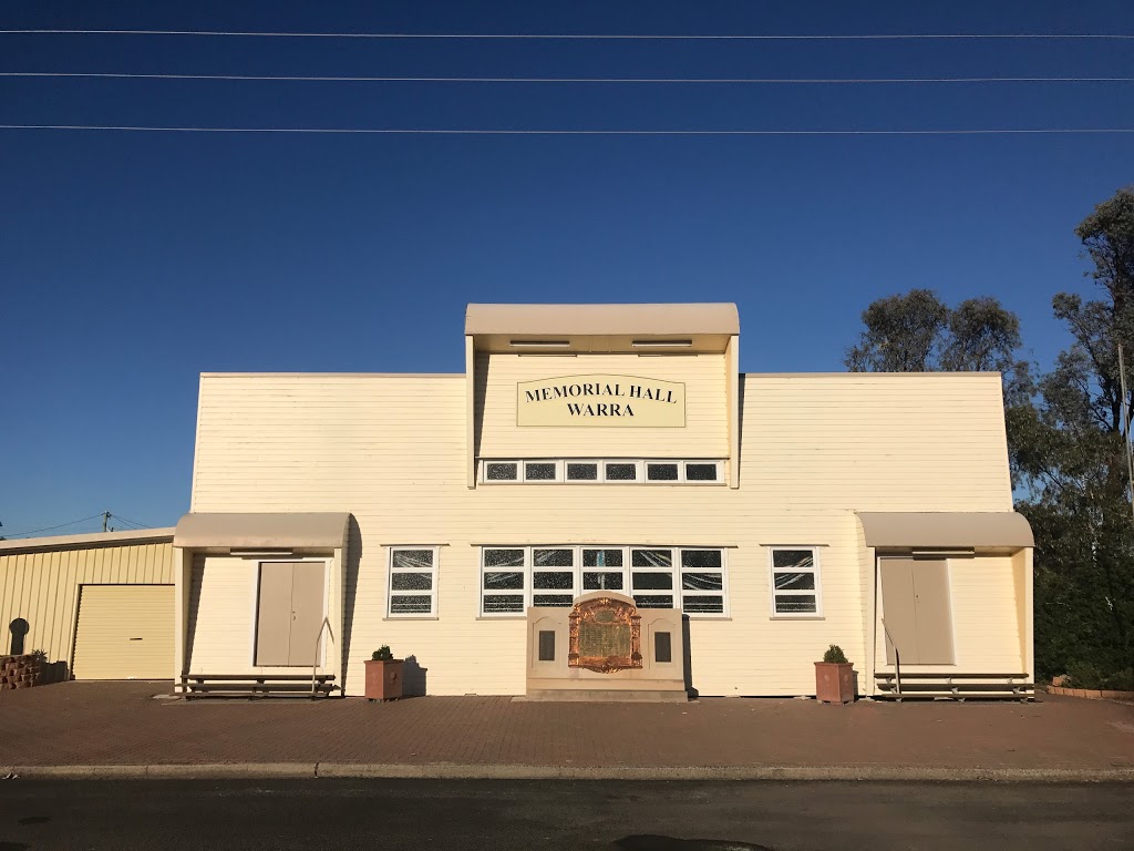 Warra Memorial Hall | Warrego Hwy, Warra QLD 4411, Australia