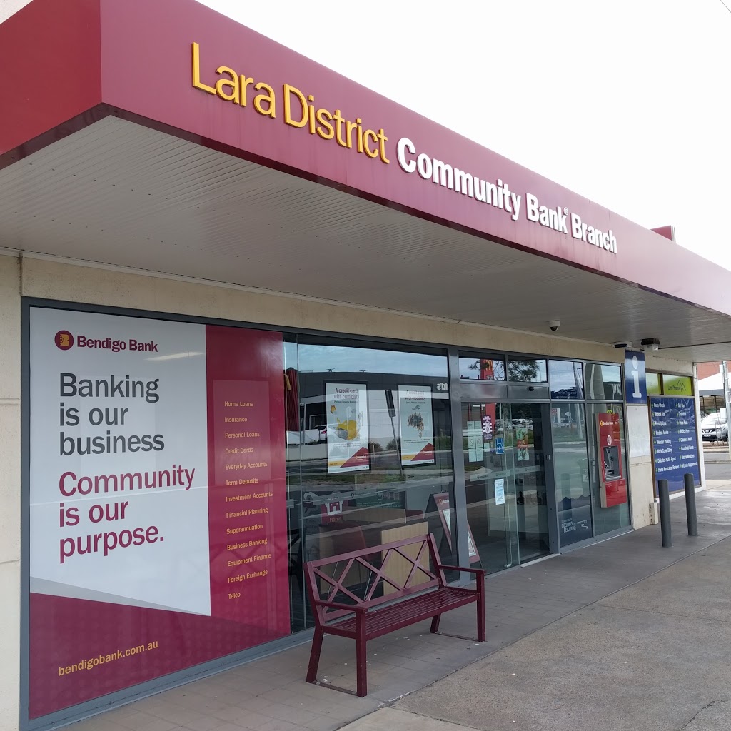 Bendigo Bank | bank | 5 Waverley Rd, Lara VIC 3212, Australia | 0352826430 OR +61 3 5282 6430