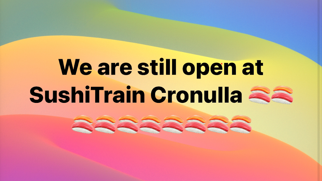 Sushi Train Cronulla | 40 Cronulla St, Cronulla NSW 2230, Australia | Phone: (02) 9527 2211