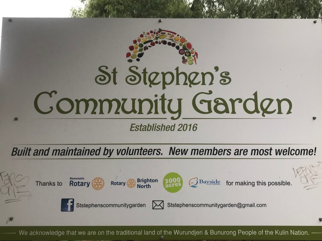 St Stephens Community Garden | park | Corner, North Road &, Cochrane St, Brighton VIC 3186, Australia | 0405109796 OR +61 405 109 796
