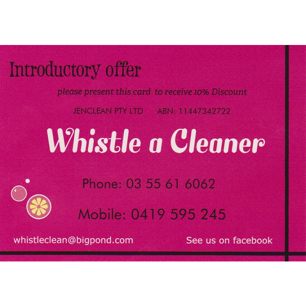 JENCLEAN Pty Ltd - Whistle a Cleaner |  | 19 Derby St, Warrnambool VIC 3280, Australia | 0355616062 OR +61 3 5561 6062