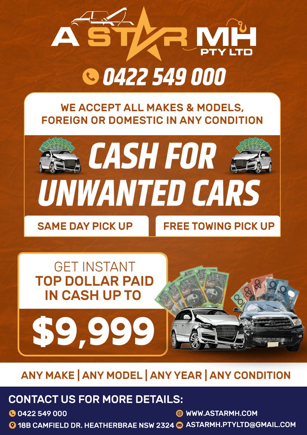 A Star MH | 18 Camfield Dr, Heatherbrae NSW 2324, Australia | Phone: 0422 549 000