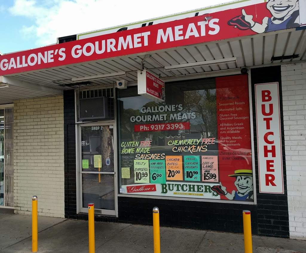 Gallones Gourmet Meats | store | 51 Military Rd, Avondale Heights VIC 3034, Australia | 93173393 OR +61 93173393