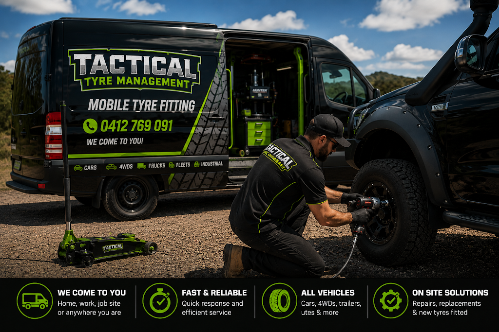Tactical Tyre Management | 67 Companion Way, Bucasia QLD 4750, Australia | Phone: 0412 769 091