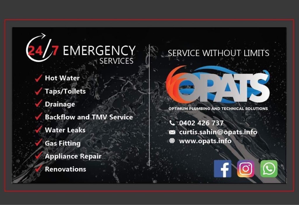 Optimum Plumbing and Technical Solutions | plumber | 15 Burton Ave, Chester Hill NSW 2162, Australia | 0402426737 OR +61 402 426 737