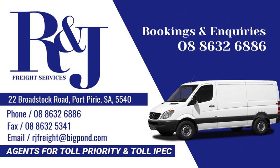 R & J Freight Services Pty Ltd |  | LOT 22 Broadstock Rd, Solomontown SA 5540, Australia | 0886326886 OR +61 8 8632 6886