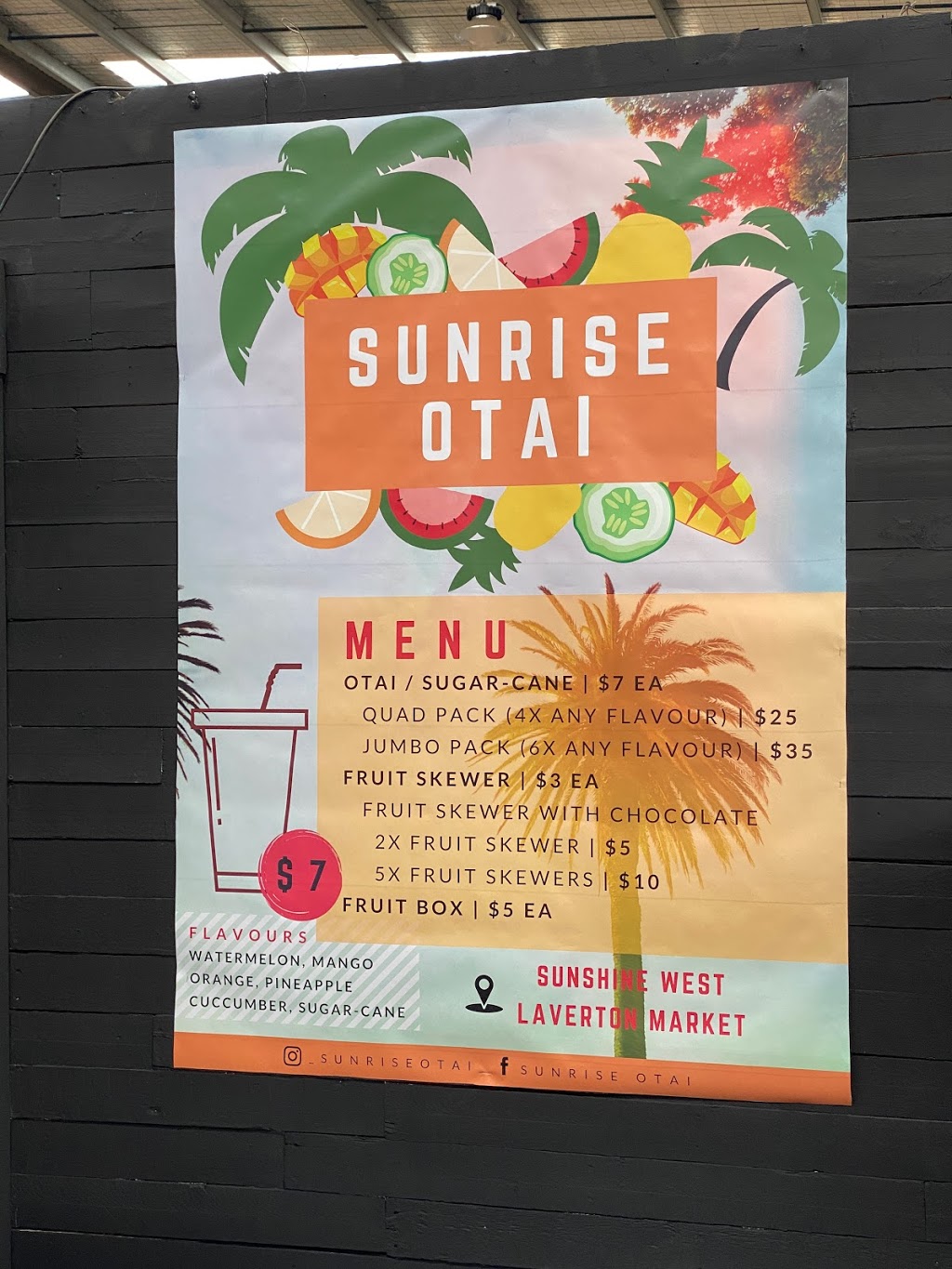 Sunrise Otai | 8-18 Leakes Rd, Laverton North VIC 3026, Australia | Phone: 0428 019 502